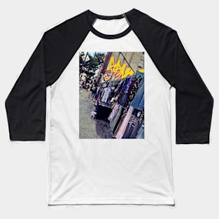 Manhattan Street Art Graffiti NYC Baseball T-Shirt